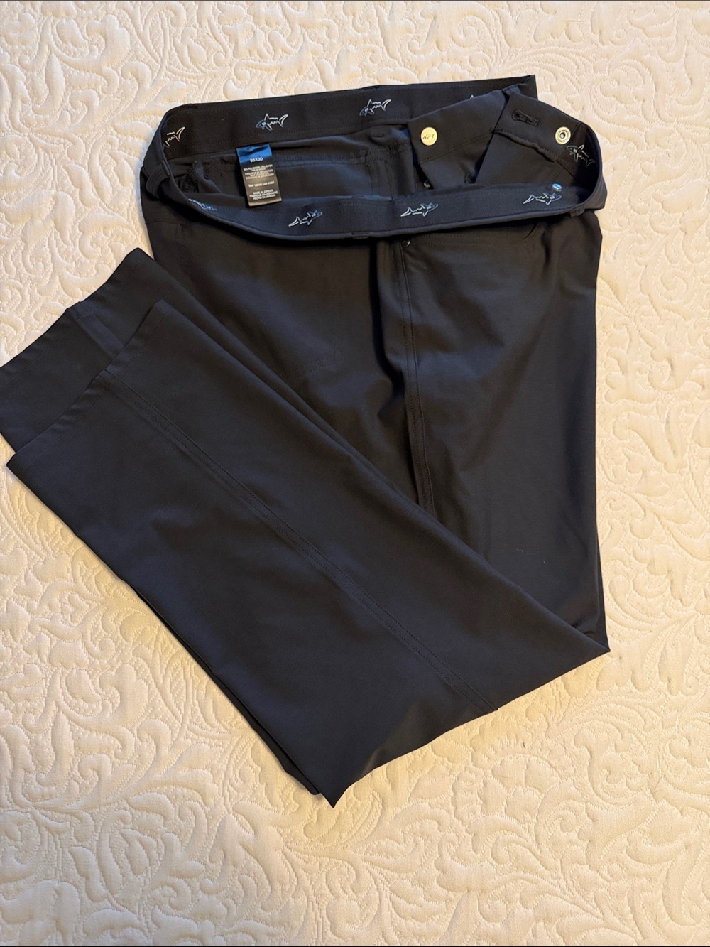 Men's Black Chinos with Stretch Waistband